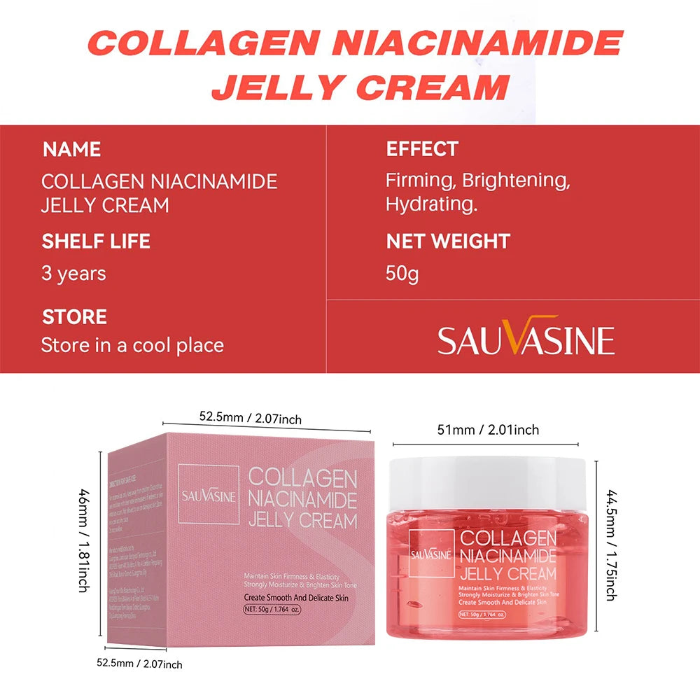 Soin coréen pour la peau - Masque de nuit hydratant intense et longue durée au collagène, niacinamide et collagène hydrolysé (50 g)