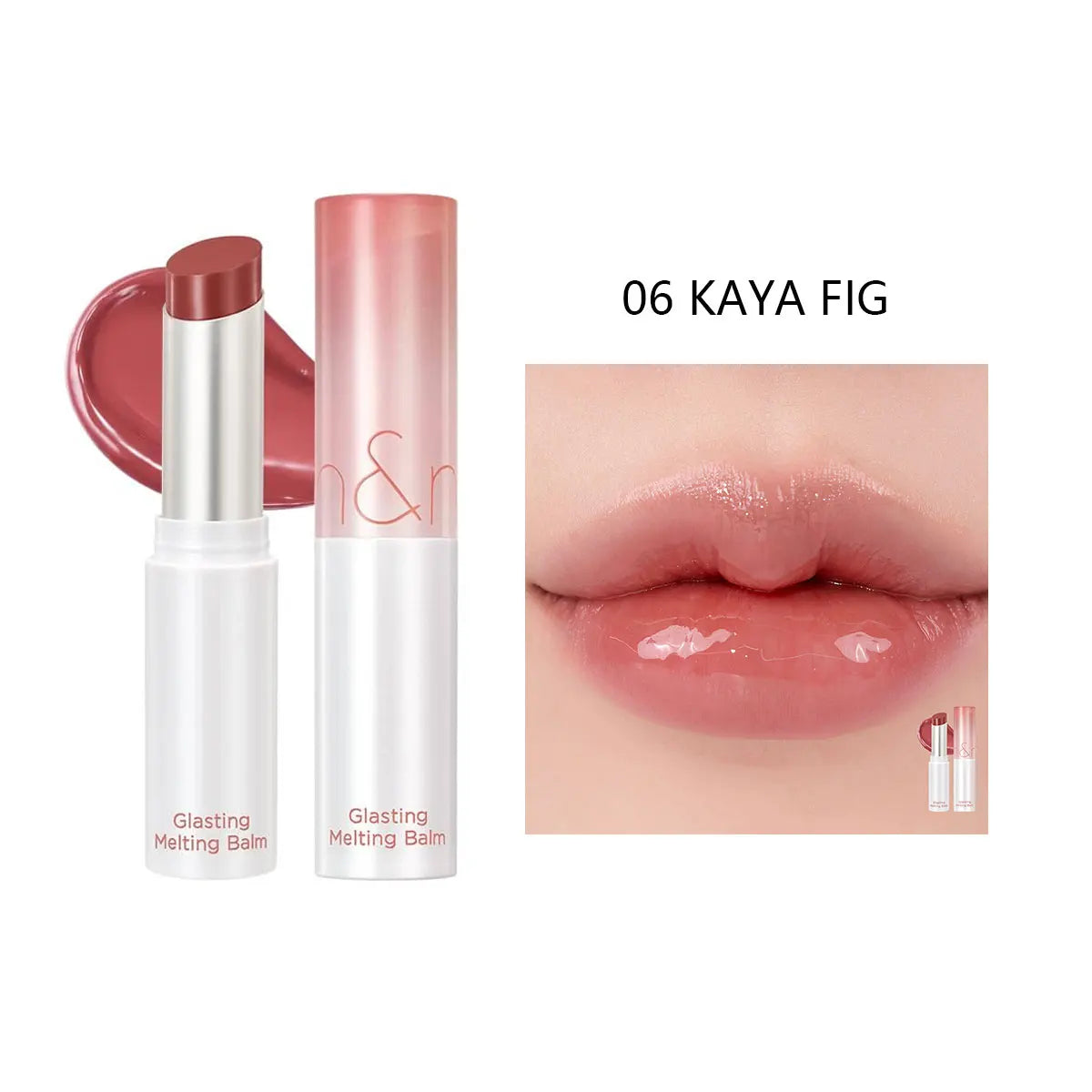 Baume fondant brillant rom&nd (01-09), Toucher doux, Fini brillant non collant, Fraîcheur garantie, Collection Festive, K-Beauty, Maquillage