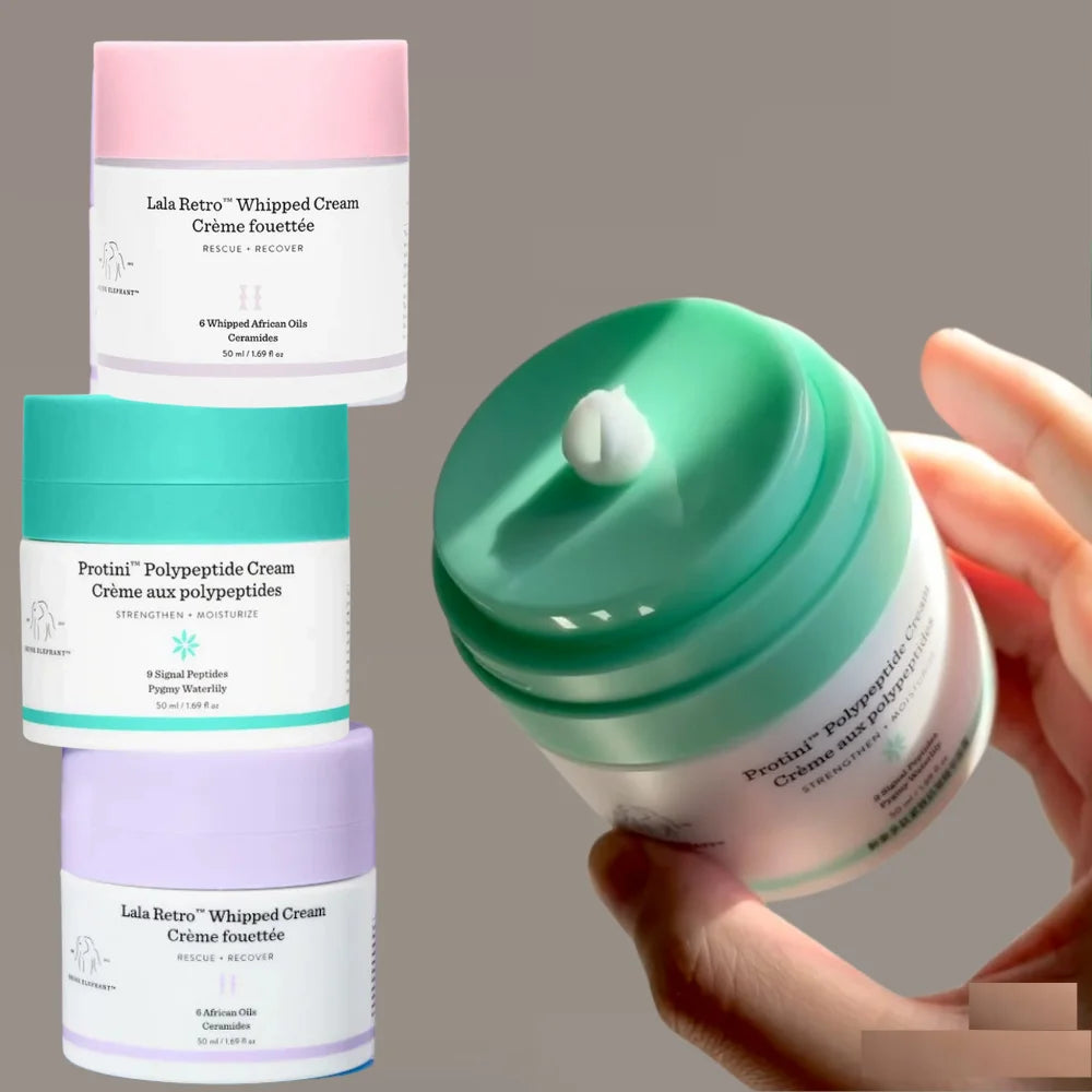 Lala Retro Crème Fouettée Protéine Polypeptide Renforce Hydrate Base Anti-âge Soin Visage