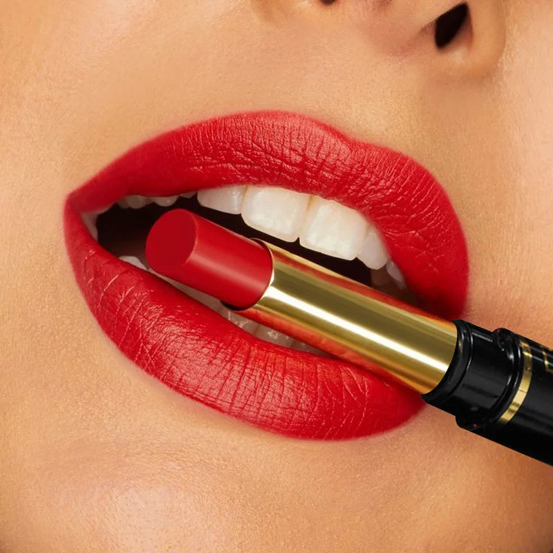 Pudaier Maquillage Rouge à lèvres mat 2 en 1 et crayon à lèvres Nude Baume à lèvres crème mat