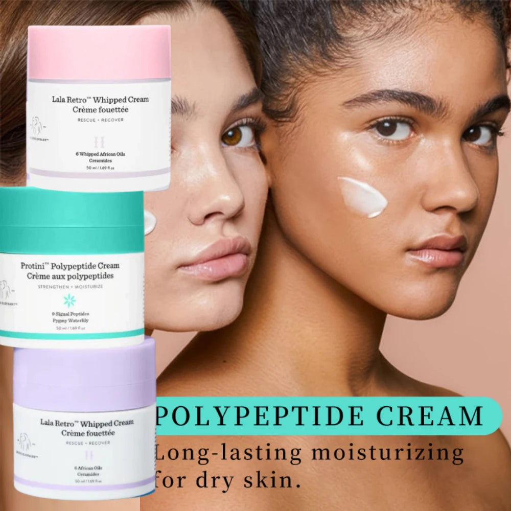 Lala Retro Crème Fouettée Protéine Polypeptide Renforce Hydrate Base Anti-âge Soin Visage